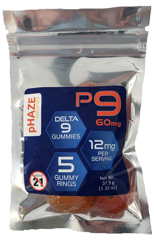 60 mg pHAZE 9 Delta 9 Gummies - 5 Count